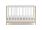 Bianca White with Natural (123) 9-babyGap Tate 4-in-1 Convertible Crib