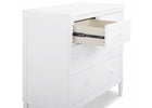 Bianca White (130) 9-Saint 4 Drawer Dresser with Changing Top