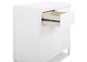 Bianca White (130) 11-Saint 4 Drawer Dresser with Changing Top