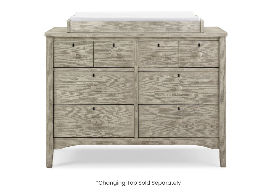 Textured Limestone (1340) 10-Farmhouse 6 Drawer Dresser