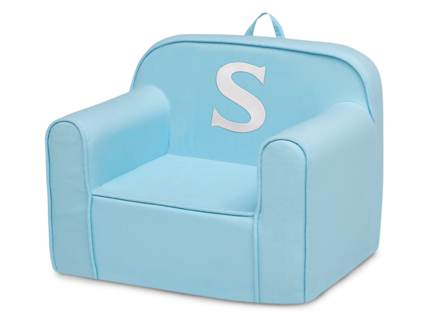 S 76-Personalized Monogram Light Blue Cozee Chair
