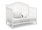 Textured White (1349) 16-Farmhouse 6-in-1 Convertible Baby Crib
