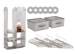 Delta Children Grey (063) 48-Piece Nursery Storage Set Silo, b2b