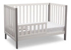 Bianca White with Grey (166) 4-Milo 3-in-1 Convertible Crib