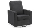 Dark Grey (1455) 12-Skye Nursery Glider Swivel Chair with LiveSmart Fabric
