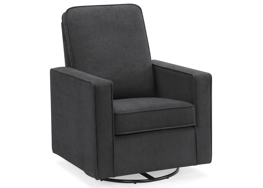 Dark Grey (1455) 12-Skye Nursery Glider Swivel Chair with LiveSmart Fabric