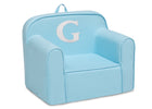 G 27-Personalized Monogram Light Blue Cozee Chair