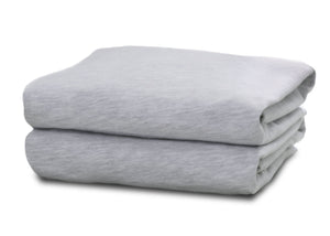 Delta Children Heather Grey (053) Fitted Crib Sheet Set – 2 Pack Mattress Folded View 3