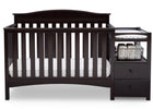 Dark Chocolate (207) 6-Birkley Convertible Crib and Changer