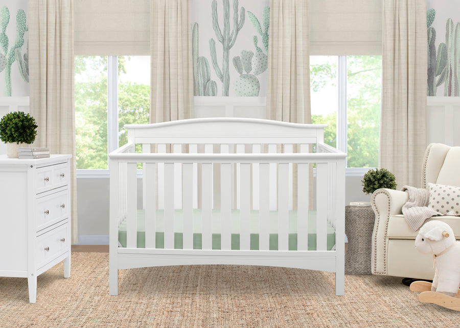 Bianca White (130) 21-Baker 4-in-1 Convertible Crib