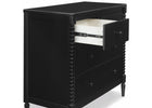 Black (001) 4-Saint 4 Drawer Dresser with Changing Top