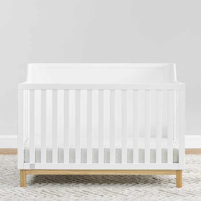 Bianca White with Natural (123) 2-babyGap Oxford 6-in-1 Convertible Crib