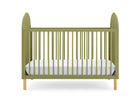 Olive Green with Natural (380) 16-Reese 4-in-1 Convertible Crib