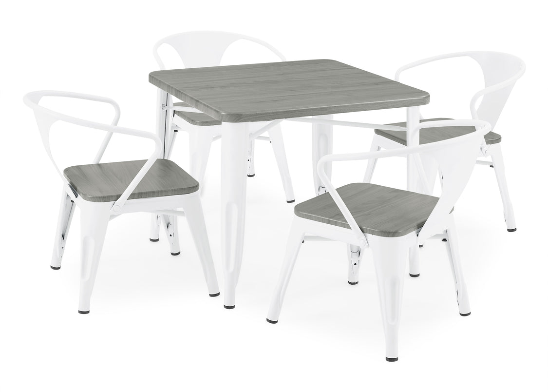 White with Grey Barnboard (153)