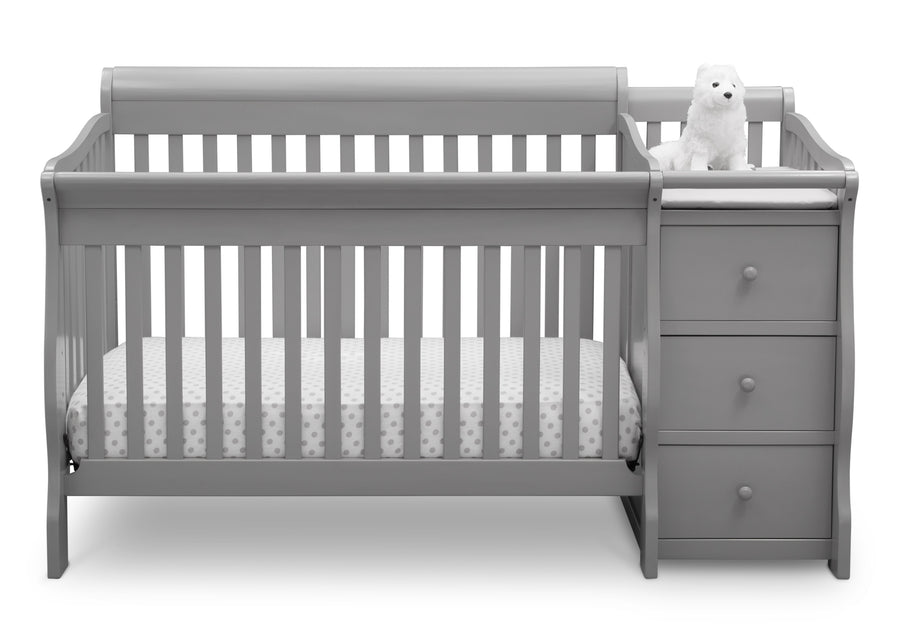 Grey (026) 2-Princeton Junction Convertible Crib and Changer