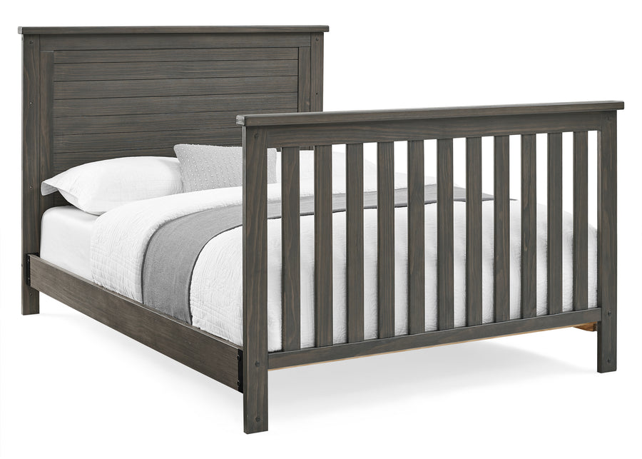 Rustic Grey (084) 16-Caden 6-in-1 Convertible Crib with Trundle Drawer