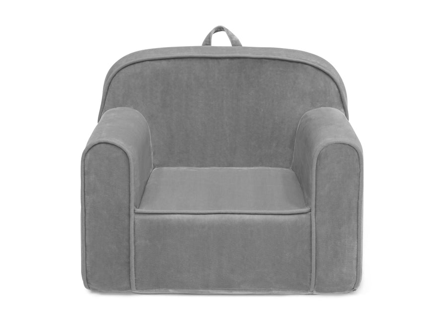 Grey Suede (5000) 2-Embroidered Foam Chair