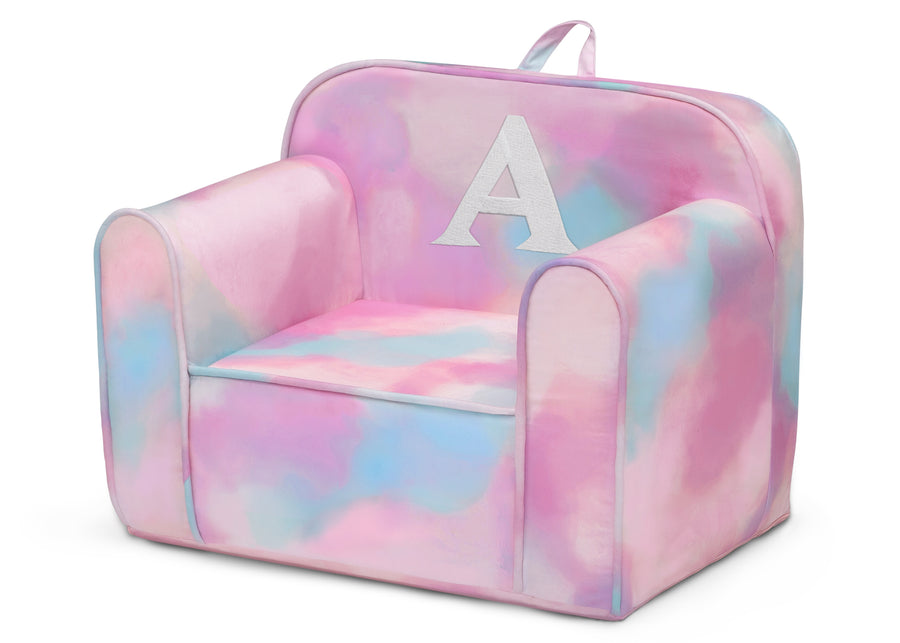 A 4-Personalized Monogram Tie-Dye Cozee Chair