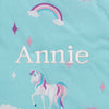 DCB: Unicorn (3011) 7-Personalized Nap Mat with Included Pillow and Blanket for Toddlers & Kids