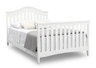 Textured White (1349) 18-Farmhouse 6-in-1 Convertible Baby Crib