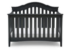 Textured Midnight Grey (1347) 3-Farmhouse 6-in-1 Convertible Baby Crib