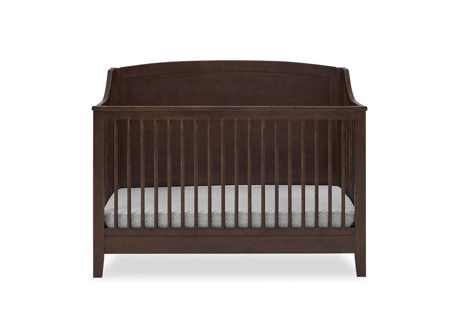 Walnut Espresso (1324) 2-Campbell 6-in-1 Convertible Crib