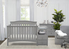 Grey (026) 13-Birkley Convertible Crib and Changer