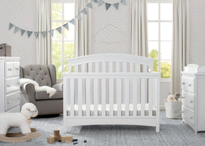 Emerson 4-in-1 Crib Bianca White (130) 0