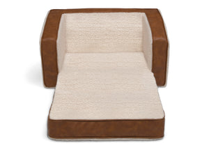 Cream Sherpa with Brown Leather (5047) 5