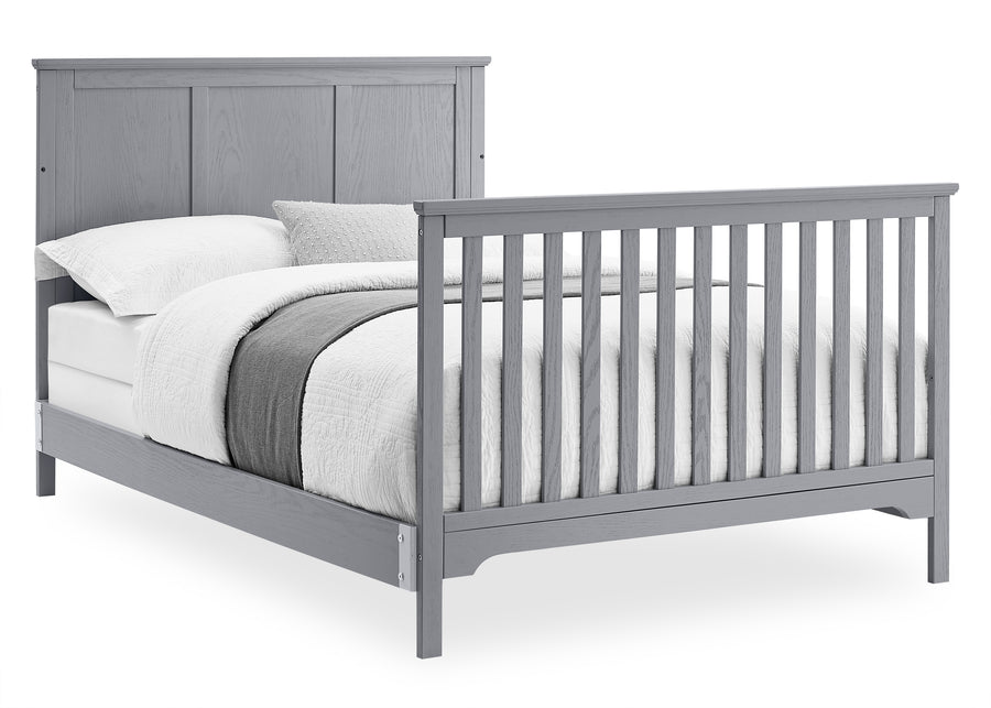 Textured Grey (1450) 7-Sweet Beginnings Sage Flat Top 6-in-1 Convertible Crib