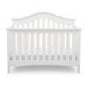 DCB: Textured White (1349) 21-Farmhouse 6-in-1 Convertible Baby Crib