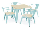 Aqua with Natural (478) 24-Bistro Kids Play Table (Chairs Not Included)