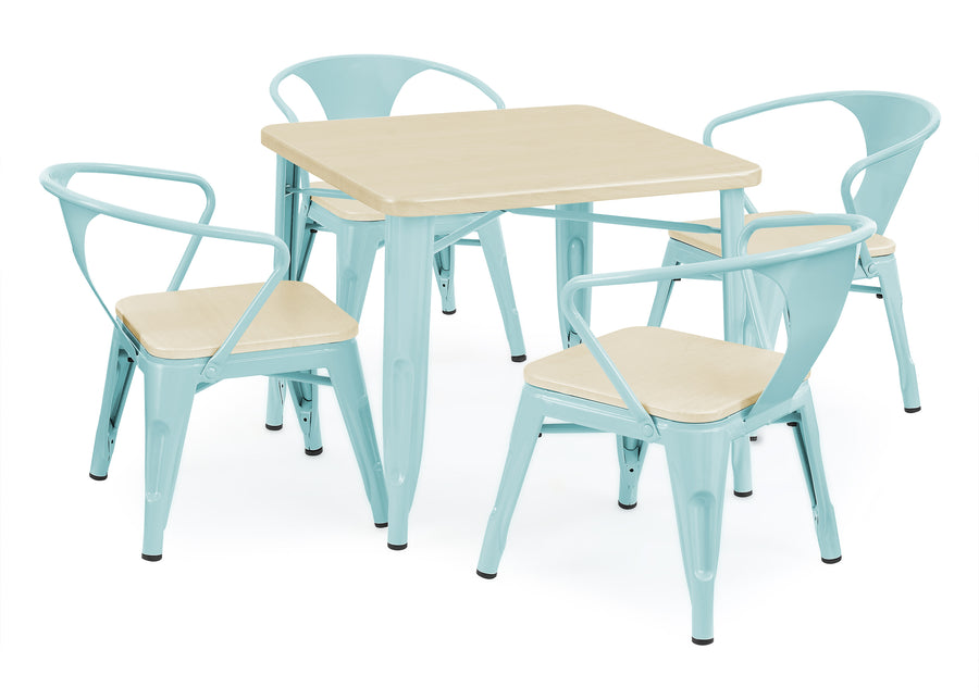 Aqua with Natural (478) 24-Bistro Kids Play Table (Chairs Not Included)