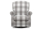 Grey Plaid (1354) 8-Oakley Nursery Glider Swivel Rocker Chair