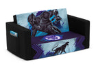 Black Panther (1158) 3-Marvel Black Panther Cozee Flip-Out Sofa with Memory Foam - 2-in-1 Convertible Sofa to Lounger