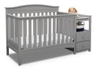 Grey (026) 14-Birkley Convertible Crib and Changer
