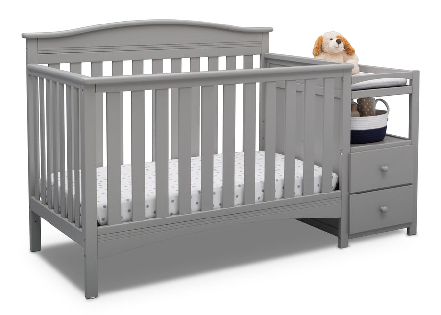 Grey (026) 14-Birkley Convertible Crib and Changer