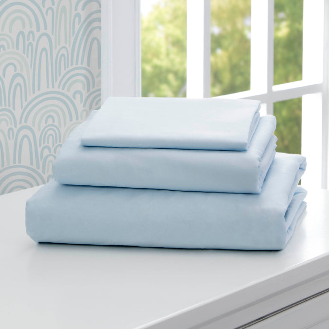 Baby Blue (470) 2-3-Piece Twin Sheet Set