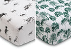 Modern Safari (3216) 4-Modern Safari Fitted Crib Sheets - 2 Pack