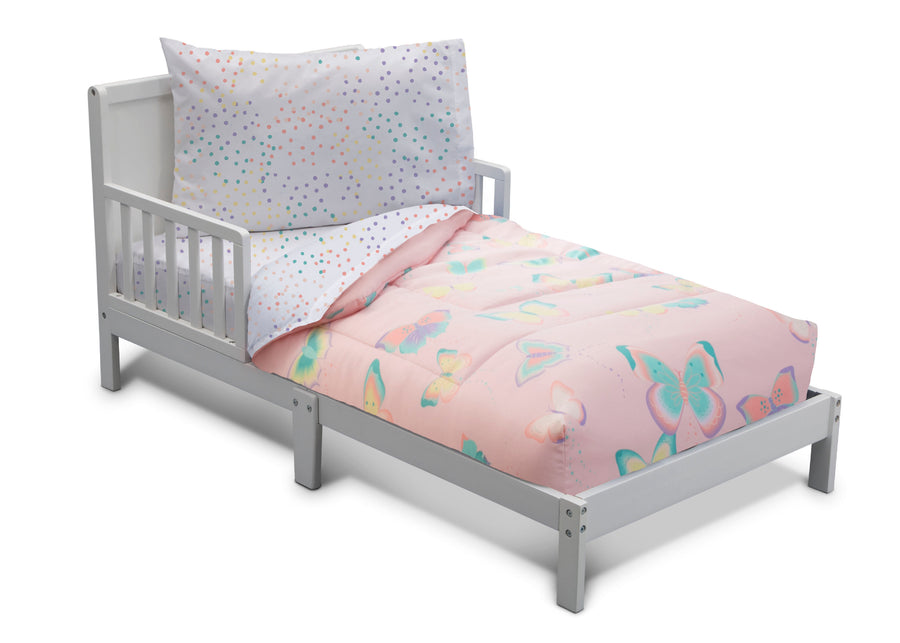 Flutter (3016) 8-Girls 4-Piece Toddler Bedding Set