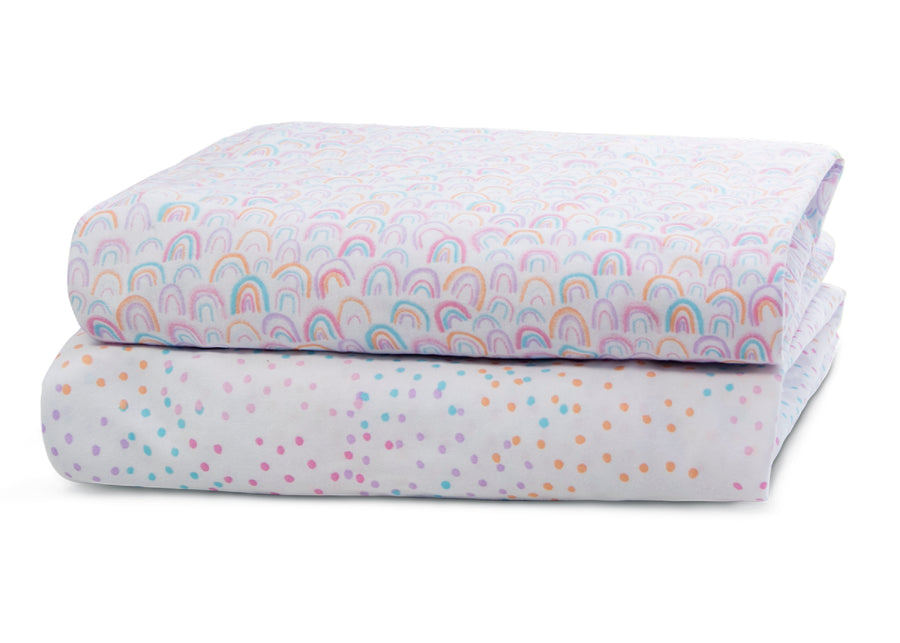 DCB: Rainbow Confetti (3020) 6-Rainbow Confetti Fitted Crib Sheets - 2 Pack