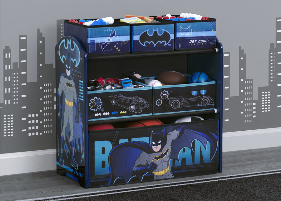 Batman (1200) 1-Batman 6 Bin Design and Store Toy Organizer