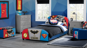 DC Comics Justice League Upholstered Twin Bed 15
