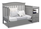 Grey (026) 16-Birkley Convertible Crib and Changer