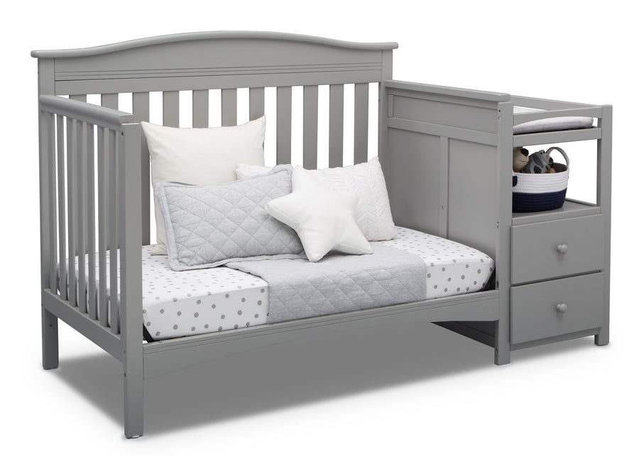 Grey (026) 16-Birkley Convertible Crib and Changer
