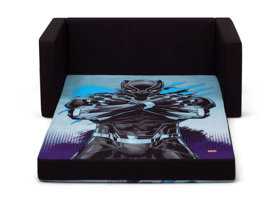 Black Panther (1158) 5-Marvel Black Panther Cozee Flip-Out Sofa with Memory Foam - 2-in-1 Convertible Sofa to Lounger