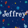 DCB: Outer Space (3222) 33-Personalized Nap Mat with Included Pillow and Blanket for Toddlers & Kids