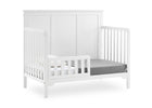 Textured White (1349) 20-Sweet Beginnings Sage Flat Top 6-in-1 Convertible Crib