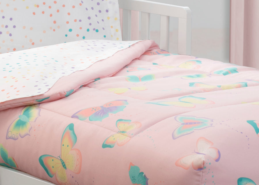 Flutter (3016) 7-Girls 4-Piece Toddler Bedding Set