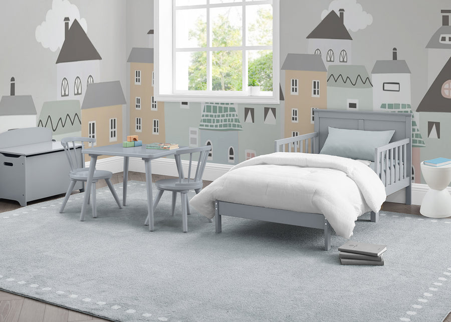 Grey (026) 1-Collins Wood Toddler Bed
